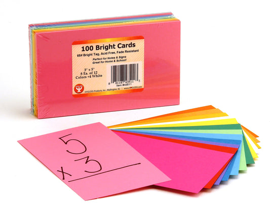 Make Studying Fun With Bright Flash Cards!