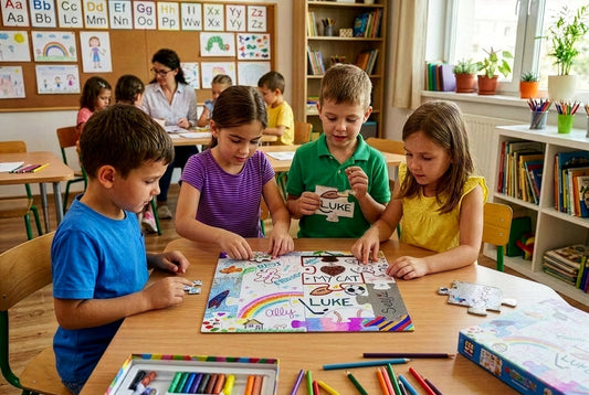 Hygloss® Community Puzzle Junior Worksheet & Instruction Guide