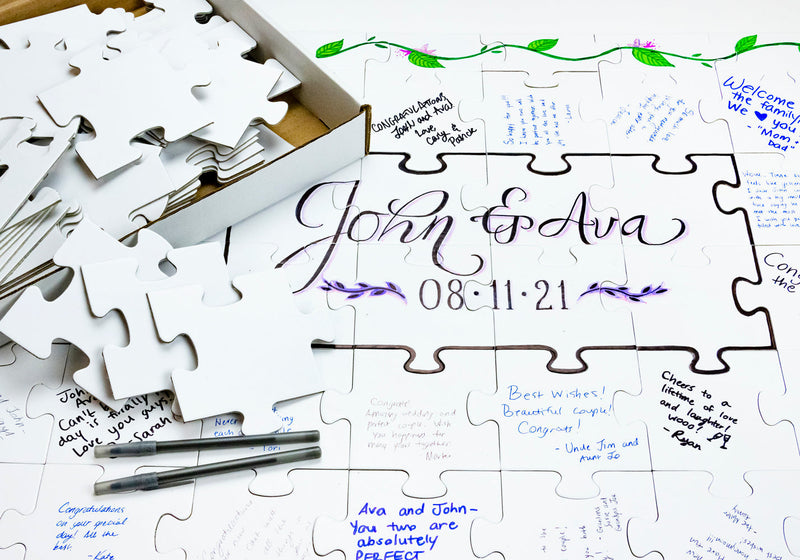 Wedding Guest Book Puzzles