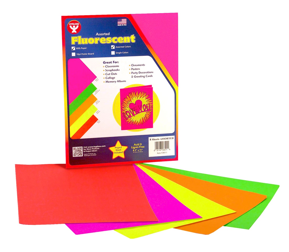 Fluorescent Paper & Board | Hygloss Products