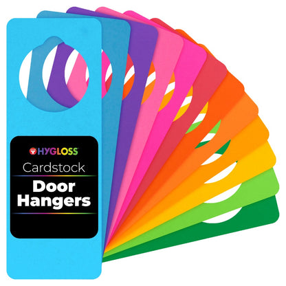 Bright Cardstock Door Hangers