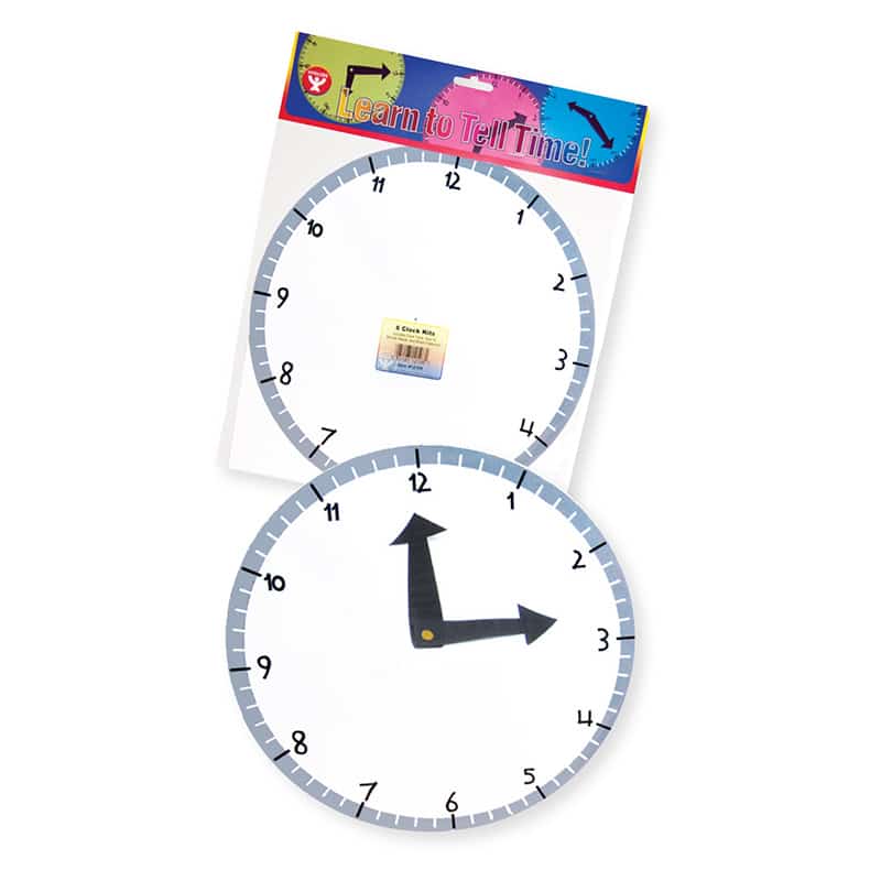Printable Clock Kit Blank Clock Kit | Hygloss Products