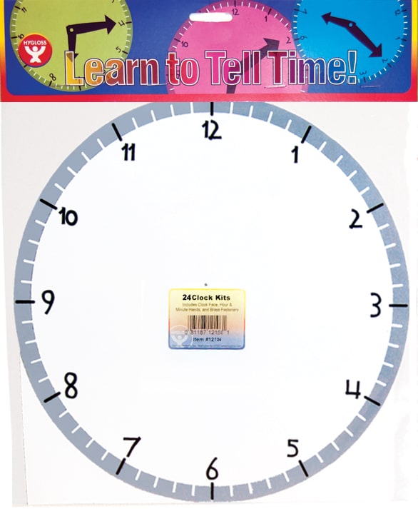 Printable Clock Kit Blank Clock Kit | Hygloss Products