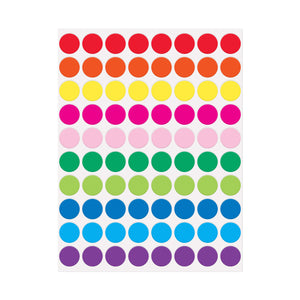 Colored 1/2" Circle Stickers