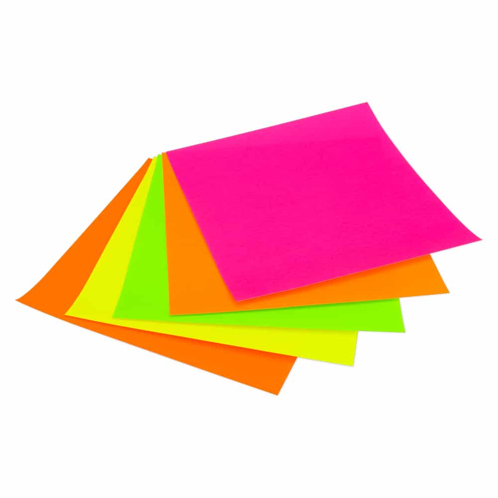 Fluorescent Paper Origami Squares - 6.75-Inch | Hygloss Products