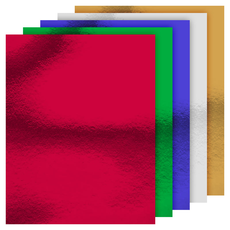 Metallic mosaic paper squares