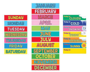 Days of the Week + Months + Weather Cards Combo
