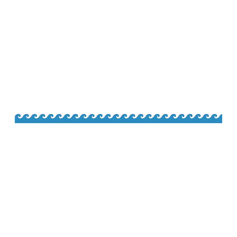 Blue Waves Border | Hygloss Products