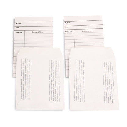 Library Combos (Cards and Pockets) - Self Adhesive