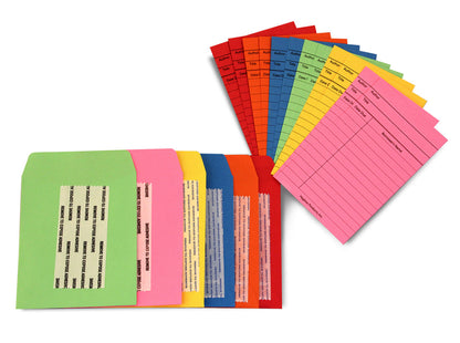 Library Combos (Cards and Pockets) - Self Adhesive