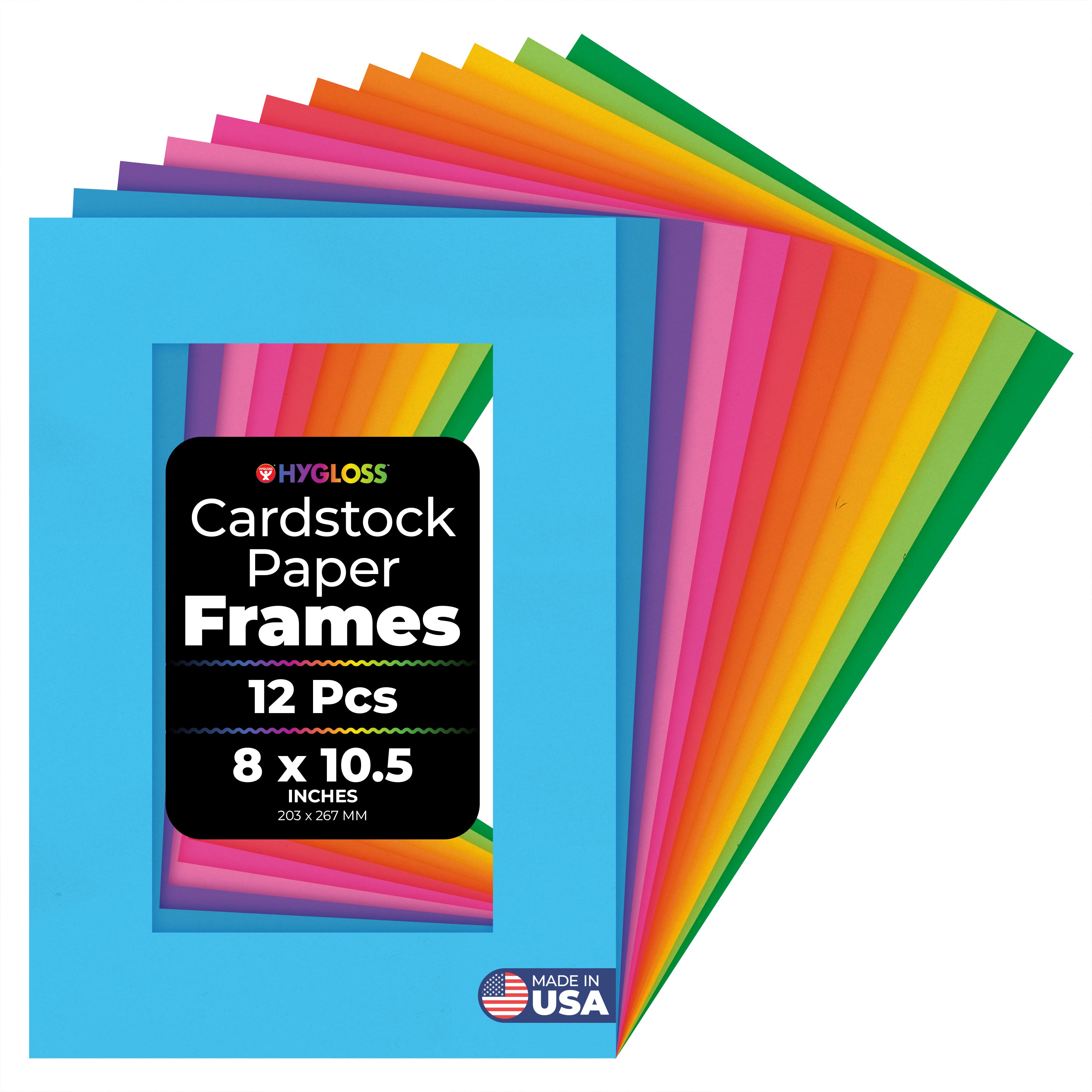 Color Paper Frame Specialty Bright Paper Frames, 12 Colors | Hygloss Products