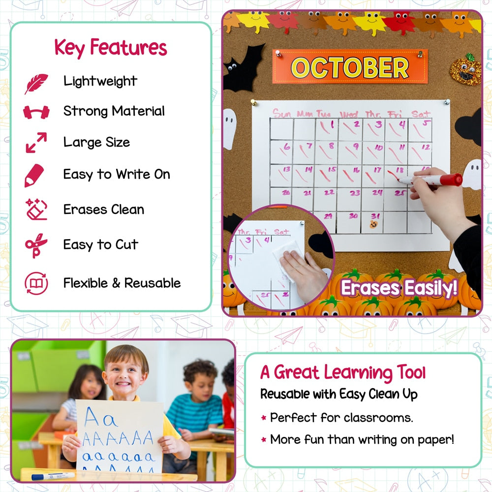 Dry Erase Poster Board High Quality Dry Erase Vinyl Printing