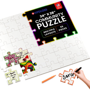 Community Puzzles - 24" x 48" - 56 Puzzle Pieces