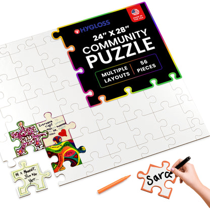 Community Puzzles - 24" x 48" - 56 Puzzle Pieces