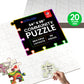 Community Puzzles - 24" x 48" - 56 Puzzle Pieces