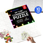 Community Puzzles - 24" x 48" - 56 Puzzle Pieces