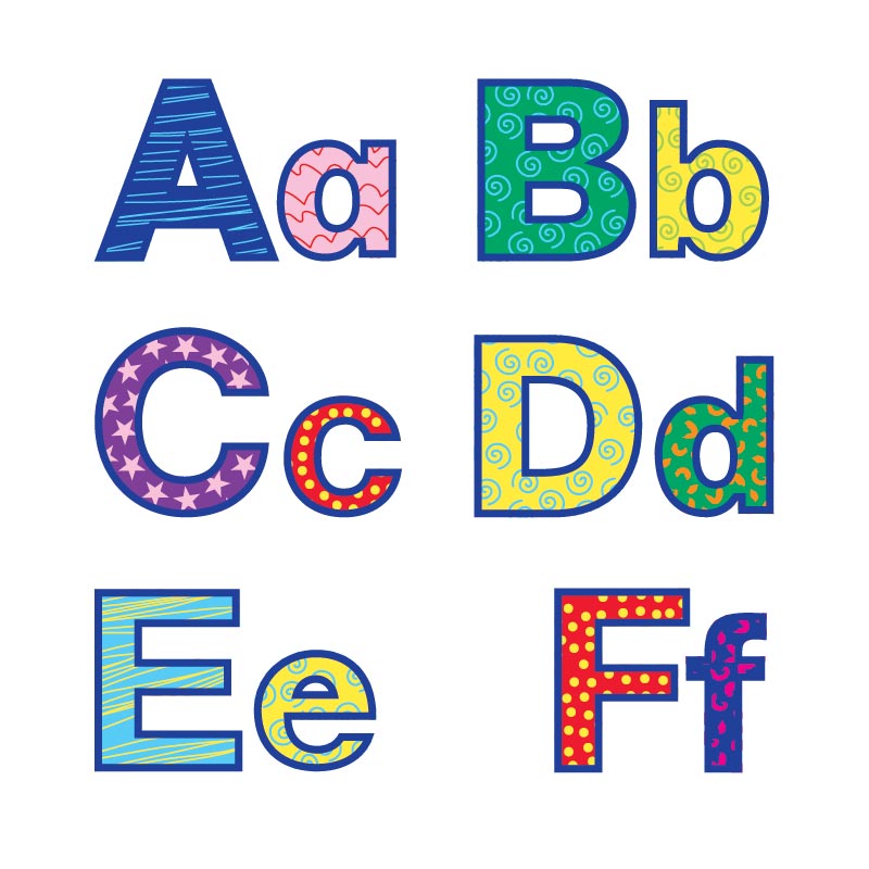 Assorted Fish Punch Out Letters