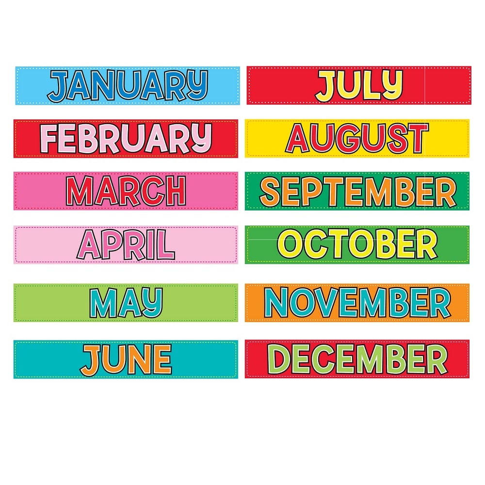 Monthly Calendar Cards, Calendars, Hygloss