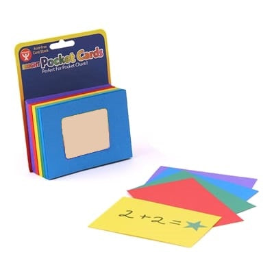 Blank Pocket Chart Cards, 100-Pack