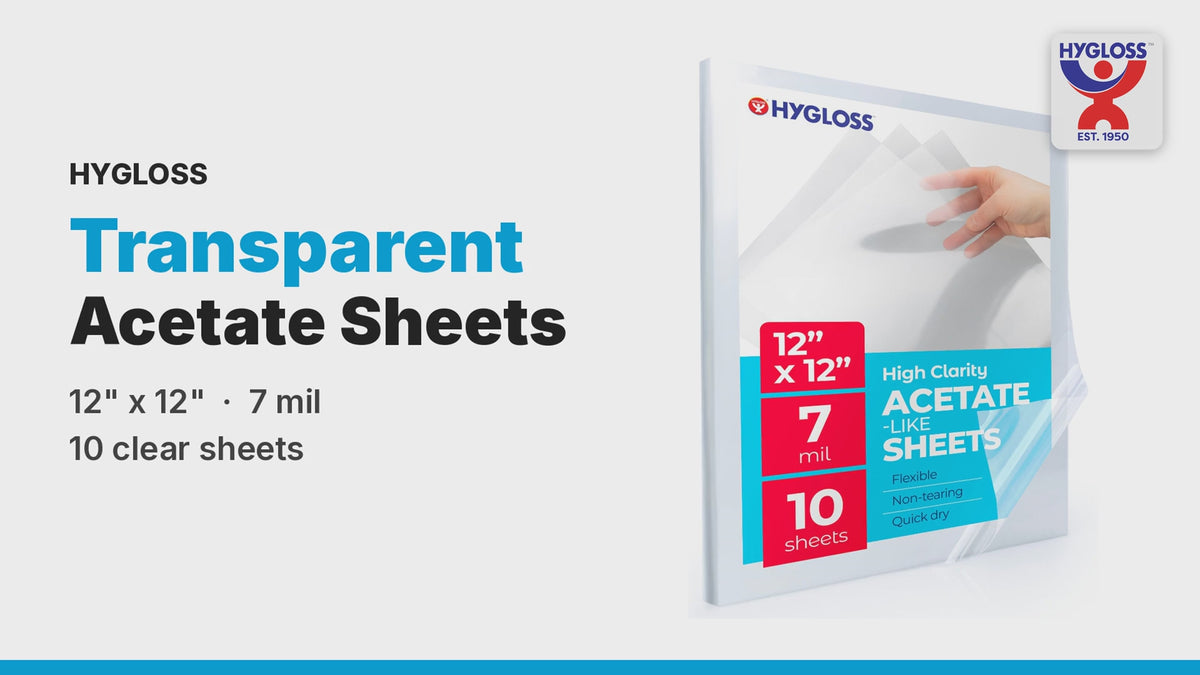 Transparent Acetate Sheets video