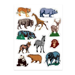 wild animal stickers