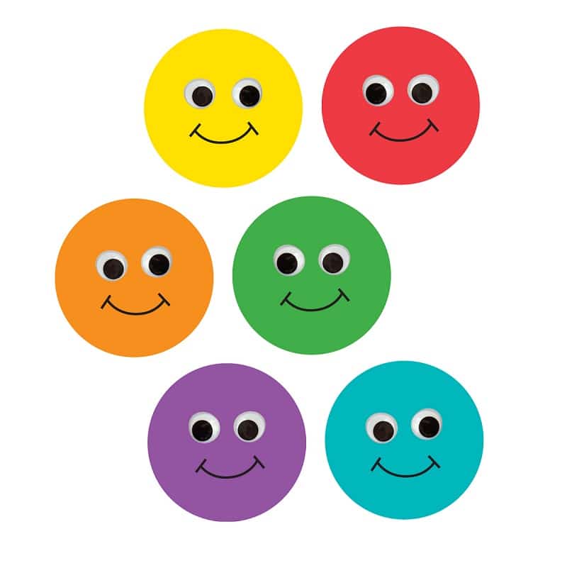 Smiley Face Accents, 6-Inch, 30 Pcs.  Craft and Classroom Supplies by  Hygloss