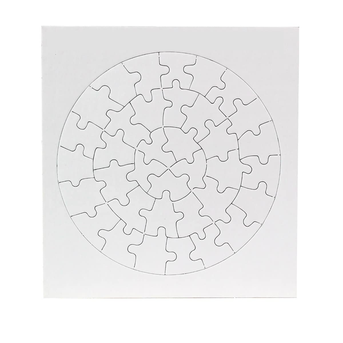 Blank Round Puzzle 72 Pieces 