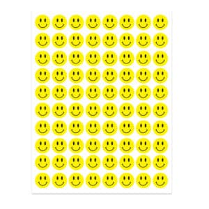 small smiley face stickers