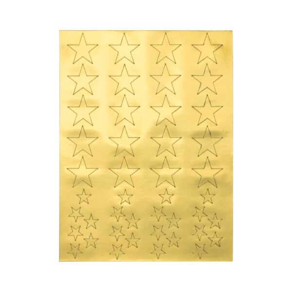 gold foil star stickers
