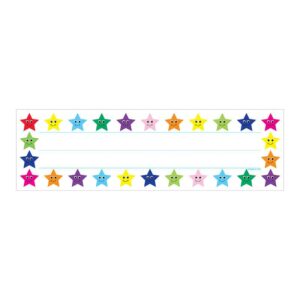 Multicolor Stars Name Plates