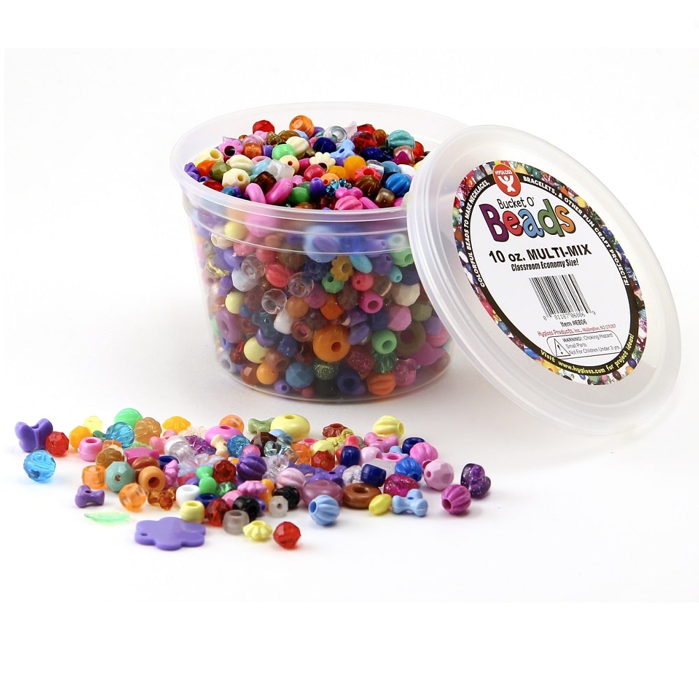 Hygloss Assorted Plastic Beads