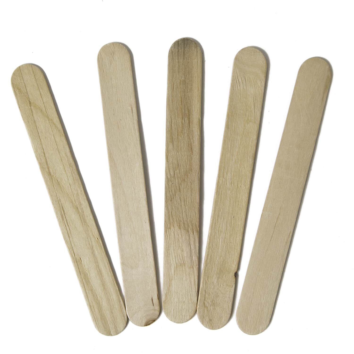 300 Orange 6 Inch Jumbo Wooden Craft Popsicle Sticks-JCS-ORA