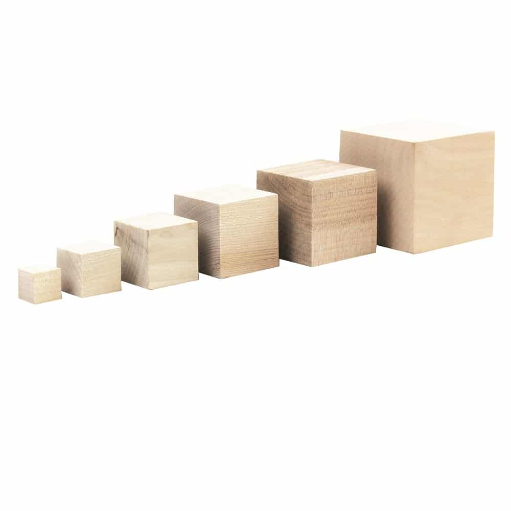 Arbee Wood Craft Cubes, 35mm- 4pk – Lincraft