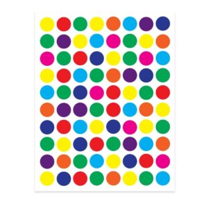 Colored 1/2" Circles Stickers