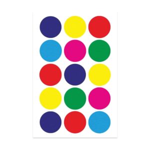 colored circle stickers 1 1/4-Inch