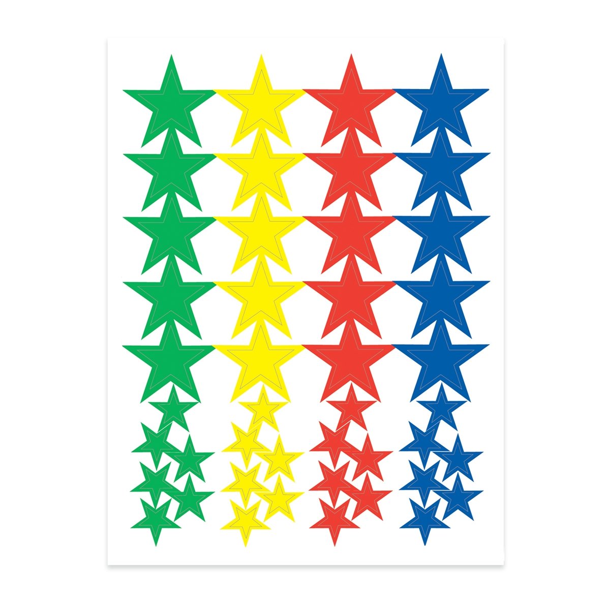 Star Shapes Sticker Forms