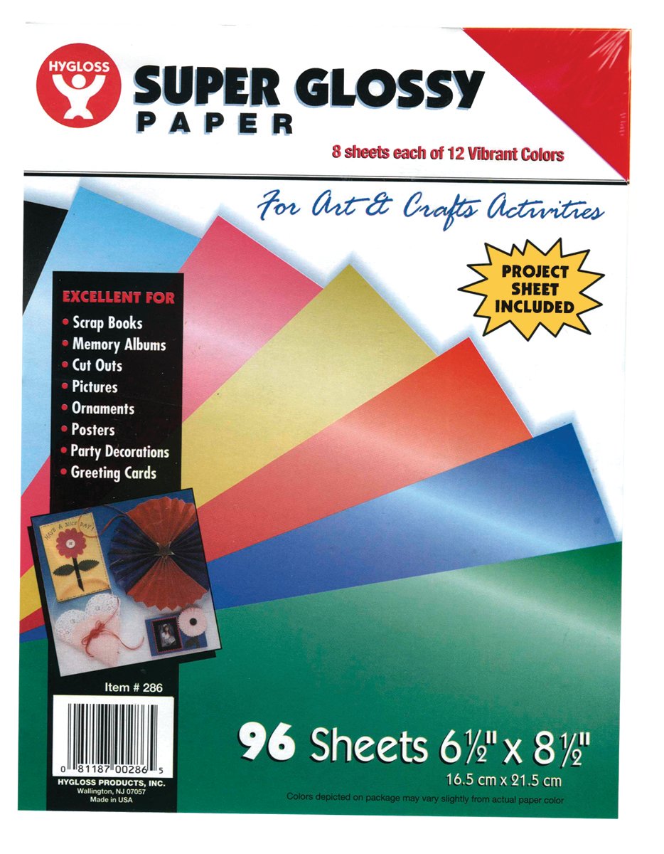 8.5 by 11-Inch 96-Pack Hygloss Cello Sheets 