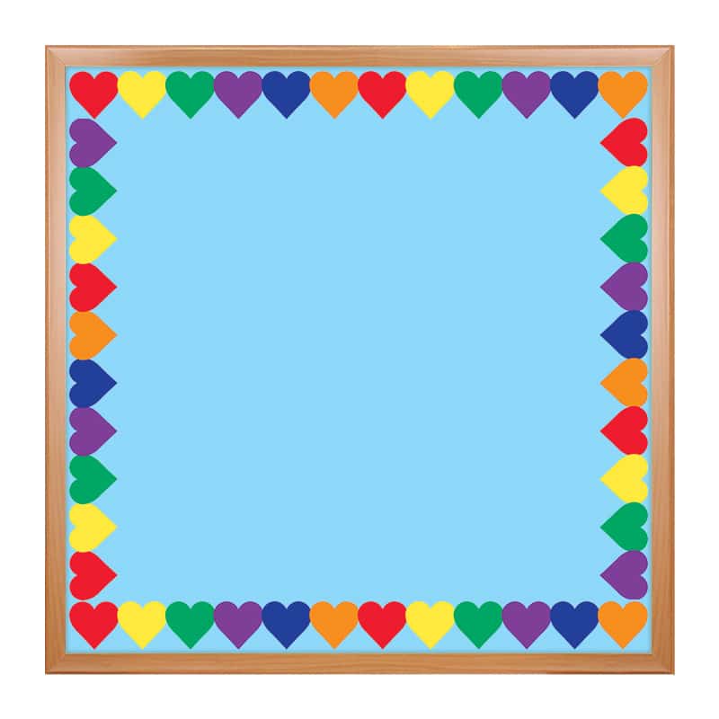 Classroom Borders - Colored Hearts