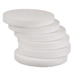  Hygloss Products Foam Discs - Craft Foam Flat Circles (XPS) for  Projects, Floral Arrangements, Arts, & Crafts, Cake Dummies, 8 x 1,  White, 6 Pieces