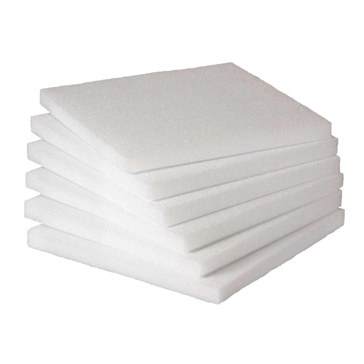 Hygloss 12 x 12 x 1-inch 6 Pieces Styrofoam Blocks 