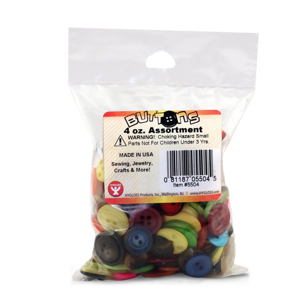 Nicole Carnival of Crafts Assorted Buttons for Crafts-4 oz bag