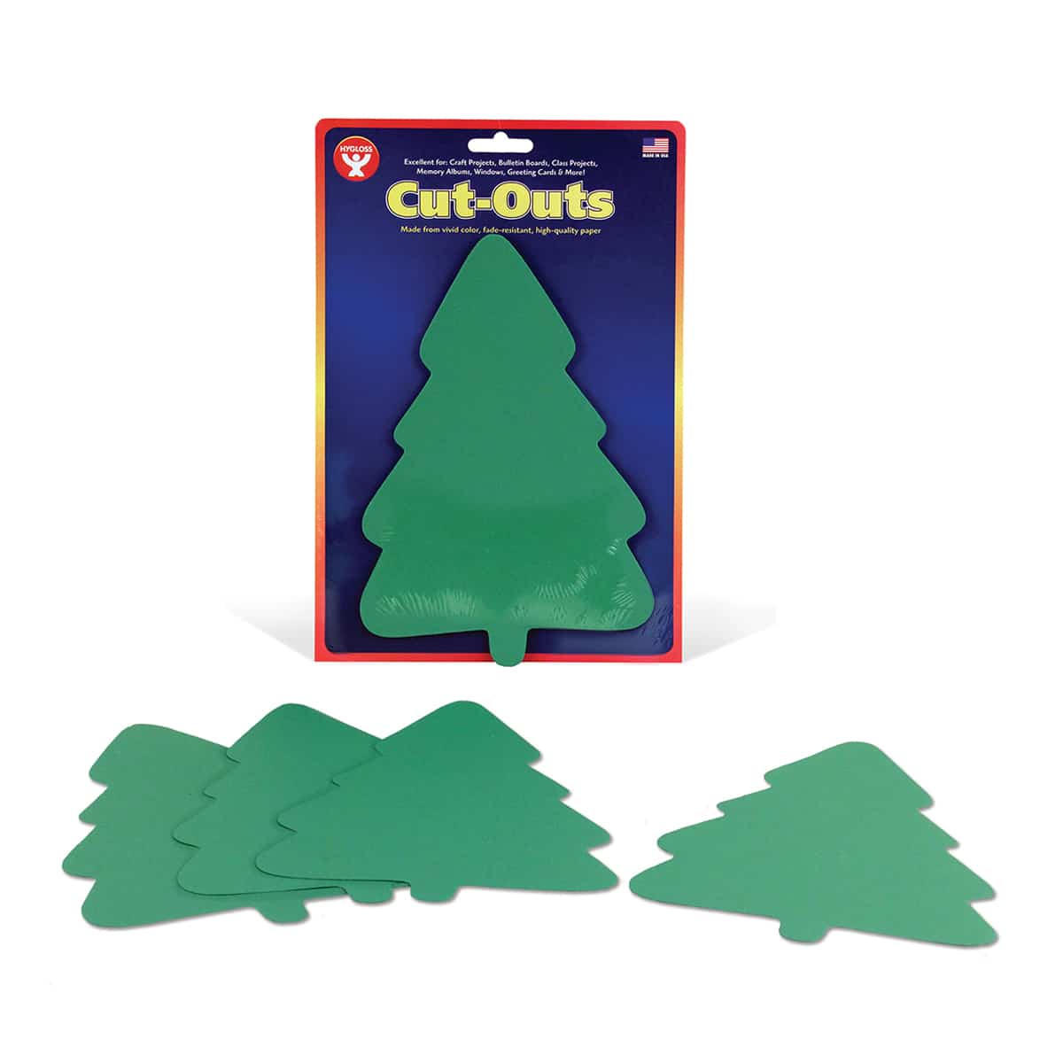 green tree cut out 7 inch