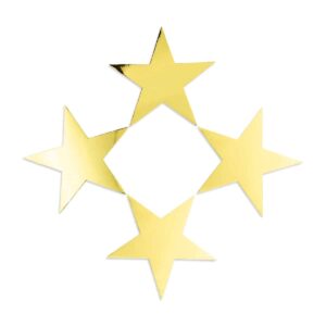 Gold Mirror Star Cut-Outs