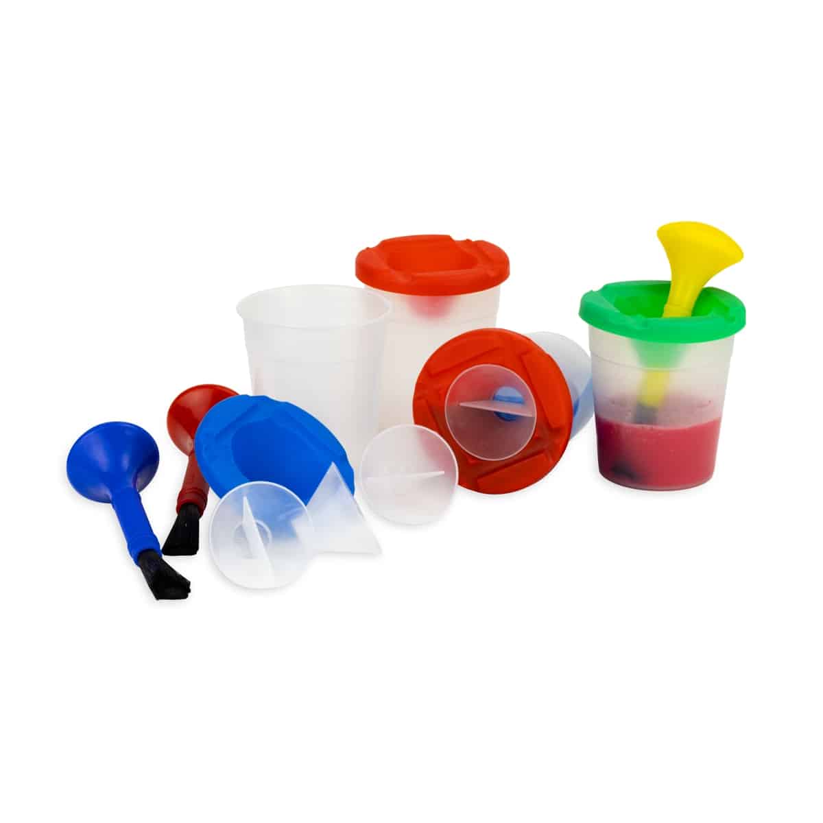 Non-Spill Paint Pot and Brush Set 