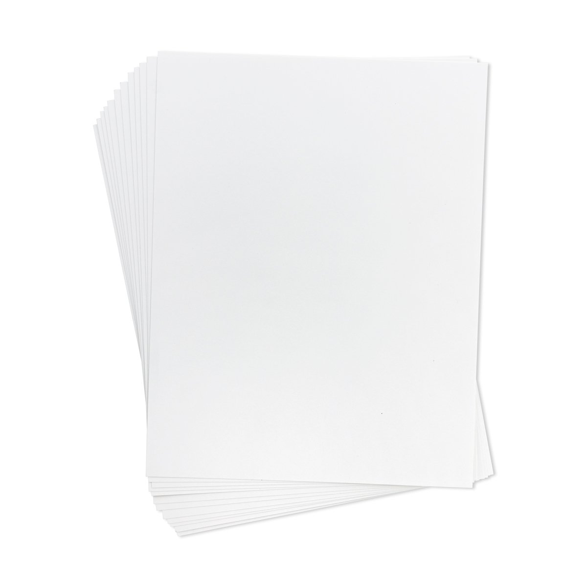Art Board - Semi Gloss Card Stock - White - 8.5" x 11"