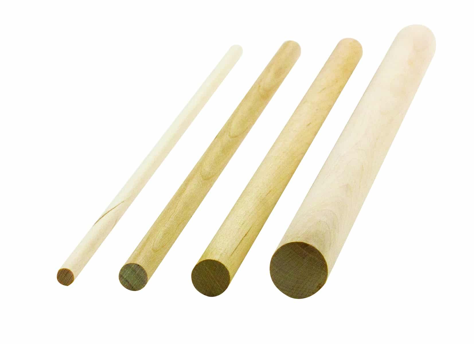 Hygloss Products 10-Pack Wooden Dowel Rods, Inc 3/8-Inch x 12-Inch 