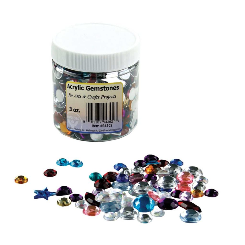 Multicolor Acrylic Gemstones  Craft and Classroom Supplies by Hygloss