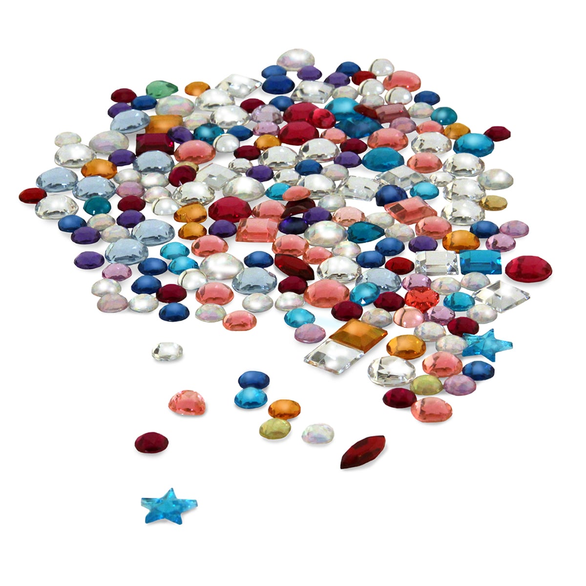 Multicolor Acrylic Gemstones
