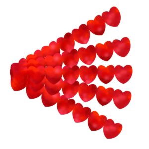 Hearts Sticker Strips - 5 Red Strips (Metallic)