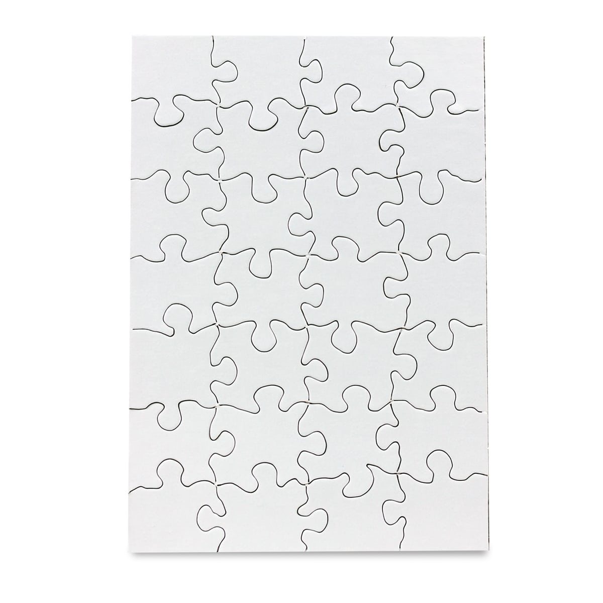  Hygloss Products - Blank Puzzles for Decorating, Jigsaw  Activity, Use As Party Favors, DIY Invites and More - White, Sturdy – 8.5 x  11 Inches, 63 Pieces, 12 Puzzles
